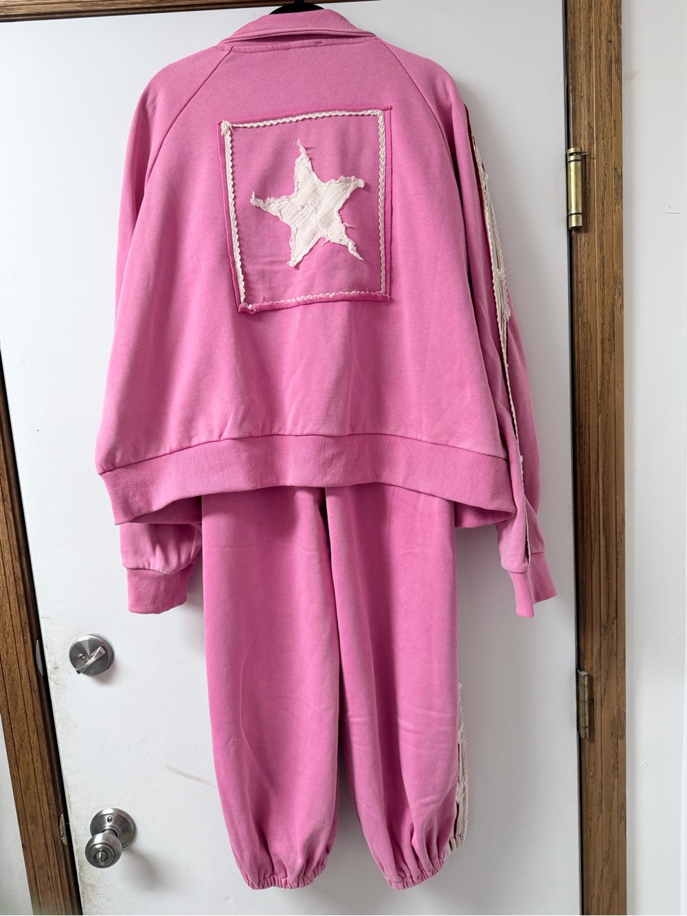 POL Pink Star Track Pants & Zip Jacket Set - Picture 2 of 6